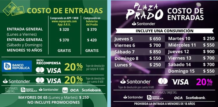 Con una agenda para todos los públicos y gustos, comienza Expo Prado