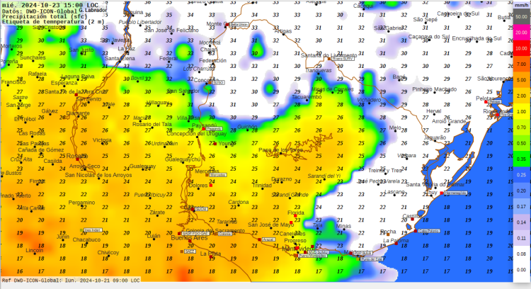 Tormentas y precipitaciones desde este martes