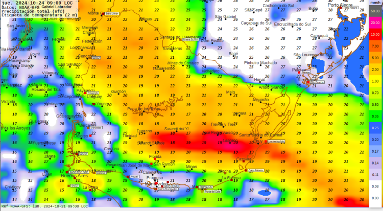 Tormentas y precipitaciones desde este martes