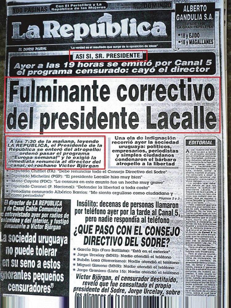 Derecho a réplica solicitado por Víctor Björgan