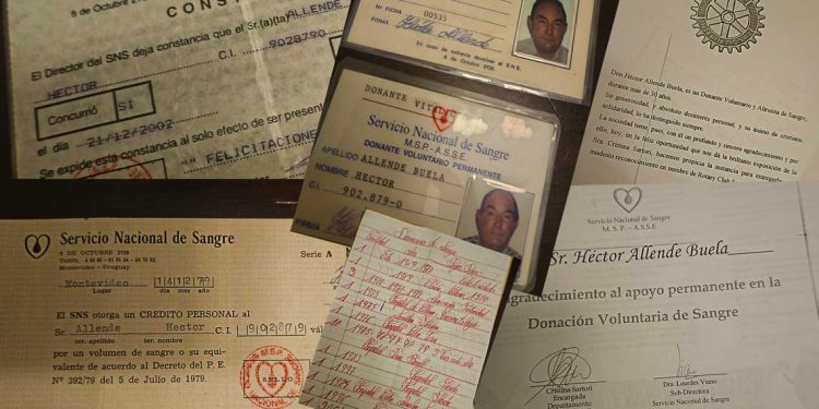 Héctor Allende: “Ser donante fue mi misión, la vida me permitió ser sano hasta los 60 años para ayudar a quienes lo necesitaban”