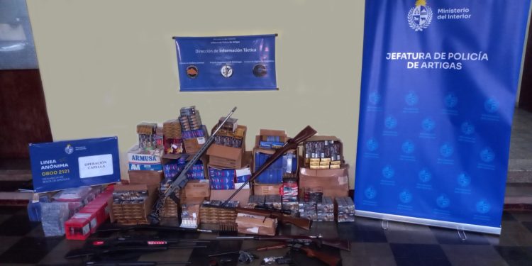 Red internacional de tráfico de armas fue desmantelada en Artigas