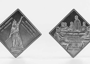 BCU presenta Moneda del Bicentenario de la Independencia