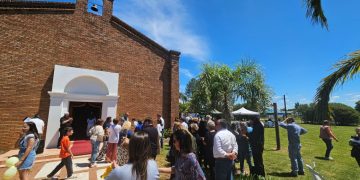 El corazón arrocero del Rincón de Ramírez celebra 25 años de fe